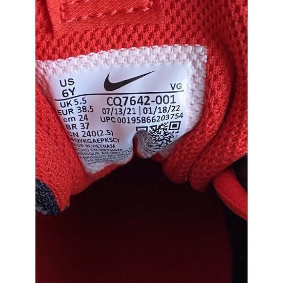 SIZE 6Y Nike Force Trout 7 GS Black Challenge Red Customizable Baseball Cleats - Picture 9 of 9